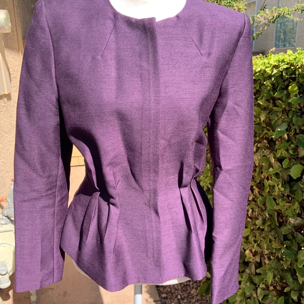 Front zip blazer